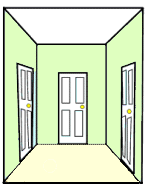 green hallway