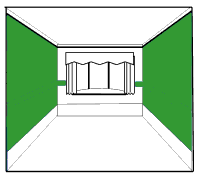 dark green room